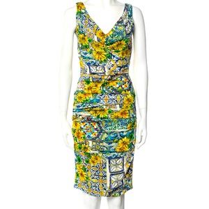 Dolce & Gabbana Silk Ruched dress it38 us2